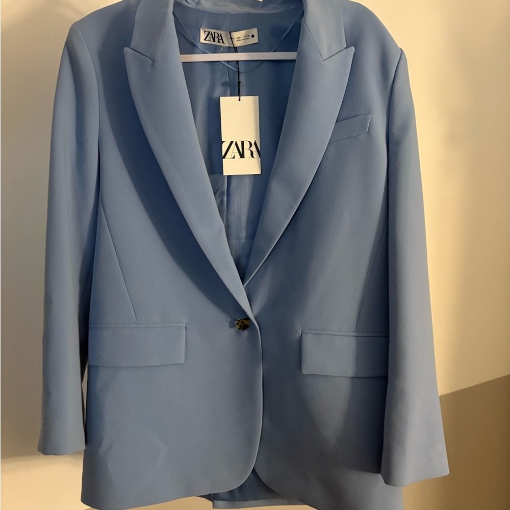 Zara Women's Light Blue Blazer